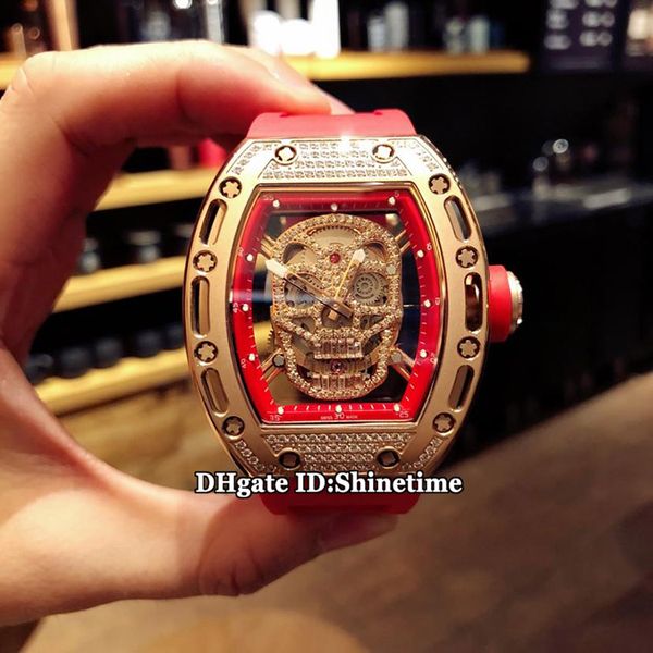 versionm rm052 skeleton diamond skull dial japan miyota automatic mechanical mens watch rose gold case rm 052 rubber strap gents watches, Slivery;brown
versionm rm052 skeleton diamond skull dial japan miyota automatic mechanical mens watch rose gold case rm 052 rubber strap gents watches, Slivery;brown
