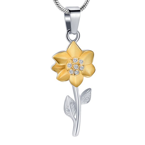 z6932 silver & gold tone sunflower shape women gift item stainless steel cremation pendant ashes locket keepsake
z6932 silver & gold tone sunflower shape women gift item stainless steel cremation pendant ashes locket keepsake