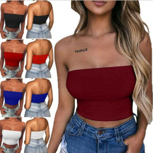 women elastic off bandeau shirt bra tube strapless crop blouse shoulder ufhve, Black
women elastic off bandeau shirt bra tube strapless crop blouse shoulder ufhve, Black