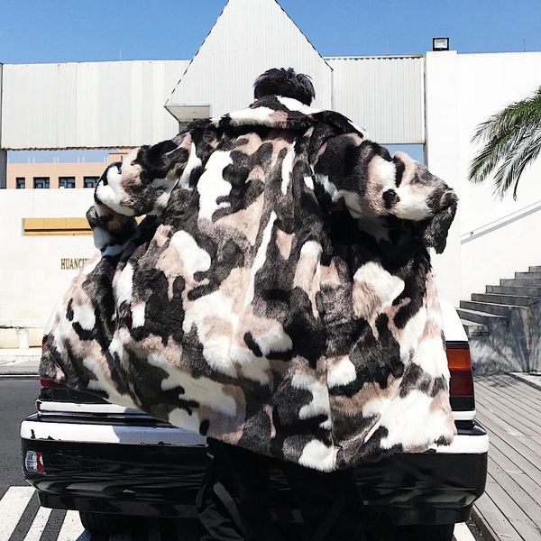 winter men's camouflage leather fur long windbreaker keep warm cotton-padded clothes loose coat waterproof parkas snow jackets, Black
winter men's camouflage leather fur long windbreaker keep warm cotton-padded clothes loose coat waterproof parkas snow jackets, Black