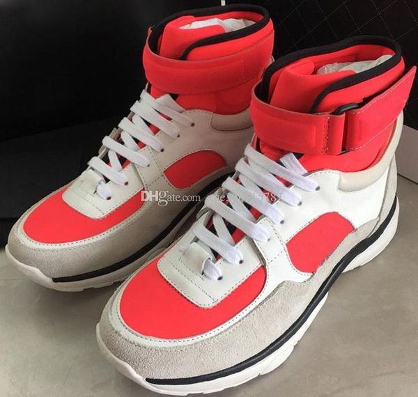 new 2019 fashion famous designer shoe calfskin lycra high-lace up women men classic shoes 35-45, Black
new 2019 fashion famous designer shoe calfskin lycra high-lace up women men classic shoes 35-45, Black