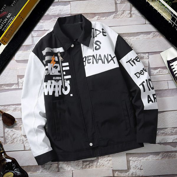 loose coat 2020 new jacket men's spring workwear korean tide brand mens ins casual windbreaker hip hop white, Black;brown
loose coat 2020 new jacket men's spring workwear korean tide brand mens ins casual windbreaker hip hop white, Black;brown