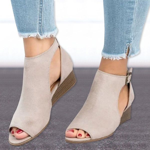 2019 new pattern women fish mouth platform high heels wedge sandals new lady thick-soled sandals heels plus size 36-43, Black
2019 new pattern women fish mouth platform high heels wedge sandals new lady thick-soled sandals heels plus size 36-43, Black