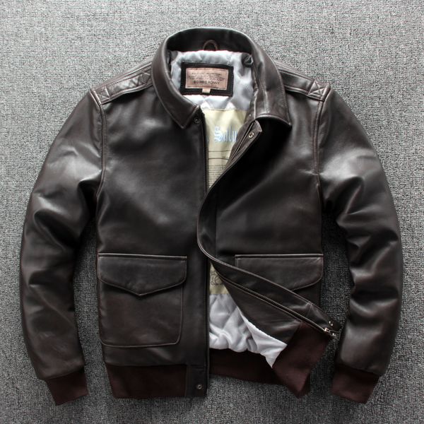 men's leather & faux a2 winter jacket zealand sheepskin american flight coat men pattern cotton liner pilot male, Black
men's leather & faux a2 winter jacket zealand sheepskin american flight coat men pattern cotton liner pilot male, Black