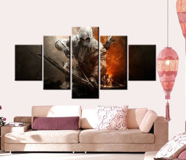 5pcs/set unframed assassin's creed iii bow and arrow anime poster hd print on canvas wall art painting for living room decor
5pcs/set unframed assassin's creed iii bow and arrow anime poster hd print on canvas wall art painting for living room decor