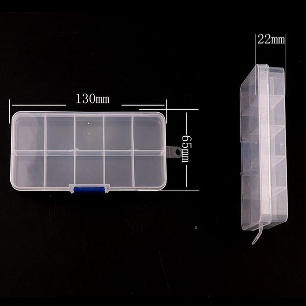 10 grids split transparent plastic storage box diy nail art tips decoration jewelry small components hardware tools
10 grids split transparent plastic storage box diy nail art tips decoration jewelry small components hardware tools