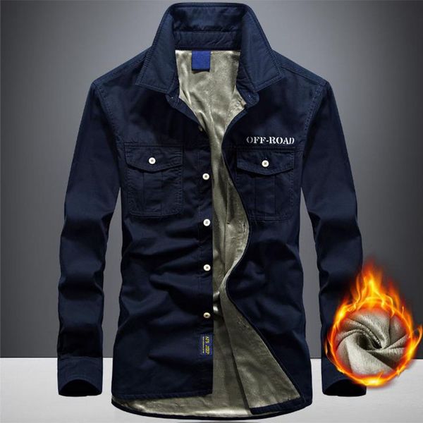 men outdoor winter fleece long sleeve shirts cotton breathable wear resistant thick thermal shirts climbing fishing hiking, Gray;blue
men outdoor winter fleece long sleeve shirts cotton breathable wear resistant thick thermal shirts climbing fishing hiking, Gray;blue