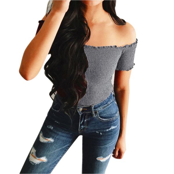 women t shirt sleeveless elastic casual polyester tank short crop summer vest shirt solid off shoulder, White
women t shirt sleeveless elastic casual polyester tank short crop summer vest shirt solid off shoulder, White