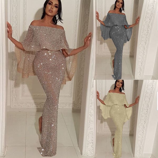european and american new back big lotus leaf wrapped chest word shoulder dress blingbling bag hip split evening dress, Black;gray
european and american new back big lotus leaf wrapped chest word shoulder dress blingbling bag hip split evening dress, Black;gray
