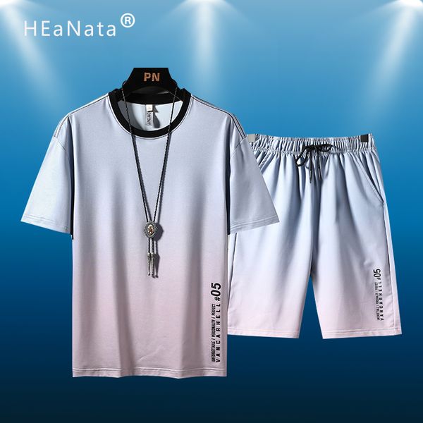 summer new men short set color gradient sport sets new fashion short sleeve tracksuit man running o-neck tshirts jogging shorts, Black;blue
summer new men short set color gradient sport sets new fashion short sleeve tracksuit man running o-neck tshirts jogging shorts, Black;blue