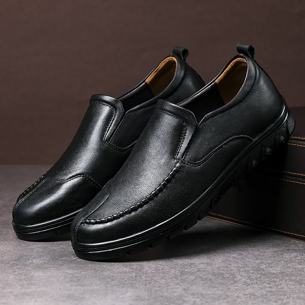 2019 spring autumn new business men oxfords casual shoes set of feet wedding shoes office wedding men's genuine leather, Black
2019 spring autumn new business men oxfords casual shoes set of feet wedding shoes office wedding men's genuine leather, Black