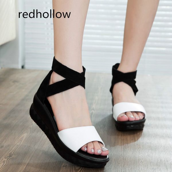 summer women shoes platform sandals shoes women open toe real leather sandals flat female sandalias mujer sandalias wedges, Black
summer women shoes platform sandals shoes women open toe real leather sandals flat female sandalias mujer sandalias wedges, Black