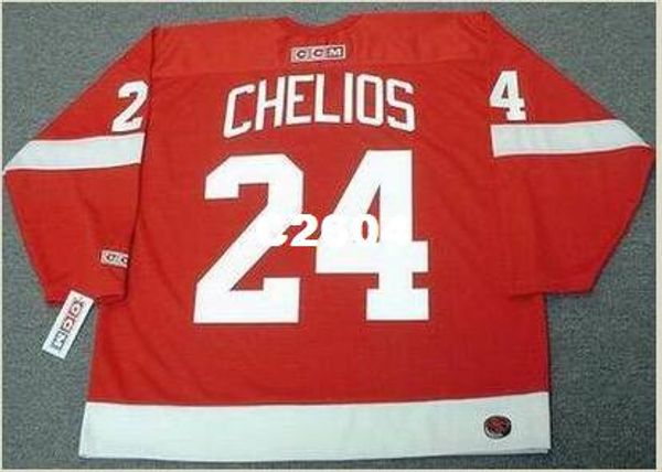 men #24 chris chelios detroit red wings 2002 ccm retro away hockey jersey or custom any name or number retro jersey, Black;red
men #24 chris chelios detroit red wings 2002 ccm retro away hockey jersey or custom any name or number retro jersey, Black;red