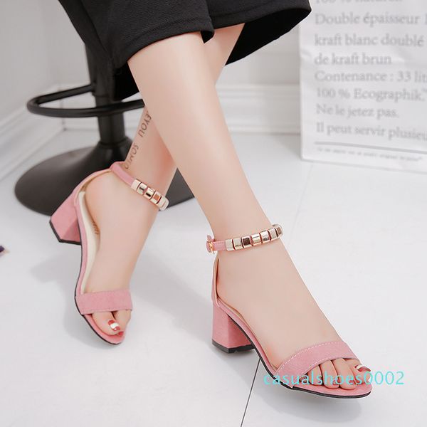 sandals fashion summer buckle strap high heel versatile women's shoes comfortable women's shoes solid color buckle c02, Black 
sandals fashion summer buckle strap high heel versatile women's shoes comfortable women's shoes solid color buckle c02, Black