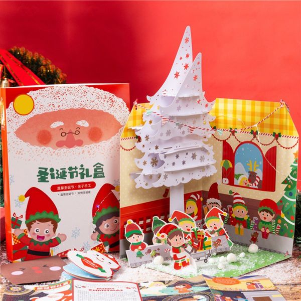 рождественские подарки box diy материал упаковки для детского сада детей новый год ручной работы craft gift (с light
рождественские подарки box diy материал упаковки для детского сада детей новый год ручной работы craft gift (с light