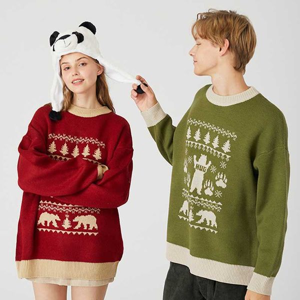 merry pretty women's cartoon embroidery christmas knitted sweaters winter thick warm boyfriend jacquard sweater knit pullover, White;black
merry pretty women's cartoon embroidery christmas knitted sweaters winter thick warm boyfriend jacquard sweater knit pullover, White;black