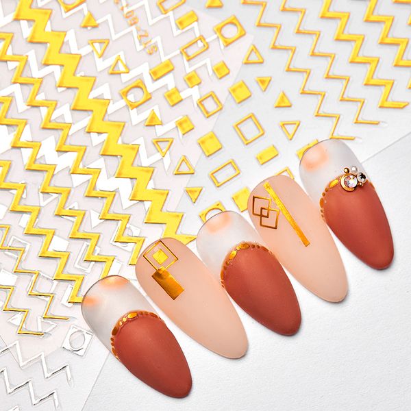 meet across golden 3d nail art adhesive stickers geometric stripes line design foils sliders for nail decorations manicure tips, Black
meet across golden 3d nail art adhesive stickers geometric stripes line design foils sliders for nail decorations manicure tips, Black