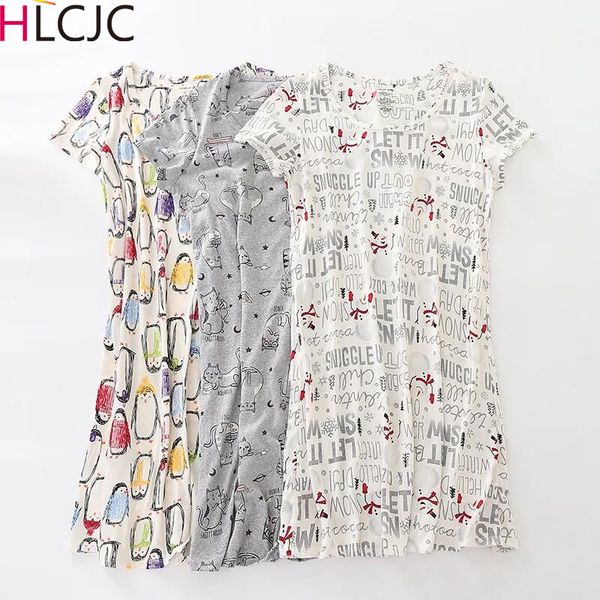comfortable new cotton short-sleeved nightdress cartoon night wear casual mujer womens nightgown sleepwear sleepshirts, Black;red
comfortable new cotton short-sleeved nightdress cartoon night wear casual mujer womens nightgown sleepwear sleepshirts, Black;red