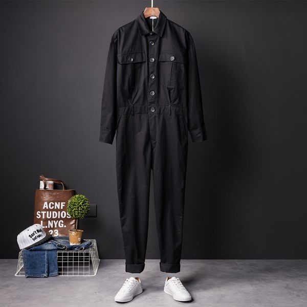 fashion one piece overalls men long sleeve jumpsuits rompers casual vintage male pants trousers clothes spring autumn plus size, Black
fashion one piece overalls men long sleeve jumpsuits rompers casual vintage male pants trousers clothes spring autumn plus size, Black