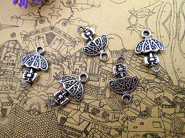 90pcs--flower bow umbrella charms antique silver tone umbrella charm pendant 21x13mm, Bronze;silver
90pcs--flower bow umbrella charms antique silver tone umbrella charm pendant 21x13mm, Bronze;silver