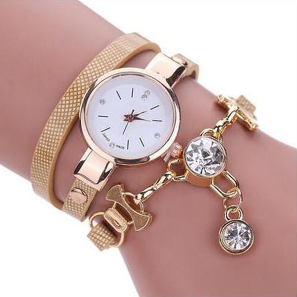 exquisite bracelet charm women watch students analog crystal rhinestone quartz casual pu leather ladies jewelry fashion clock, Slivery;brown
exquisite bracelet charm women watch students analog crystal rhinestone quartz casual pu leather ladies jewelry fashion clock, Slivery;brown