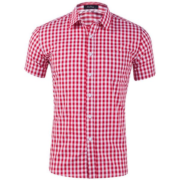 2019 mens shirt new fashion summer casual men's new style cotton small plaid short sleeve casual shirt 40, White;black
2019 mens shirt new fashion summer casual men's new style cotton small plaid short sleeve casual shirt 40, White;black