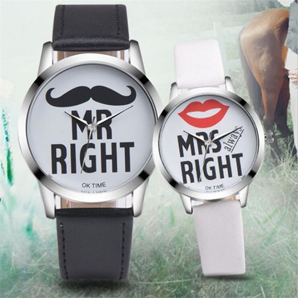 fashion lovers watches beard lipstick printed leather strap quartz watch men sports clock women's dress wrist watch couple gift, Slivery;brown
fashion lovers watches beard lipstick printed leather strap quartz watch men sports clock women's dress wrist watch couple gift, Slivery;brown