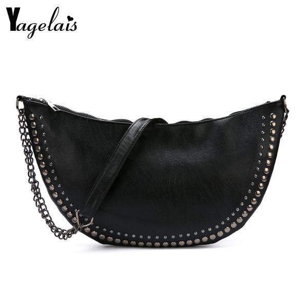 rivet waist pack women shoulder bag women's pu leather waist bag chest shoulder pochete feminina new
rivet waist pack women shoulder bag women's pu leather waist bag chest shoulder pochete feminina new