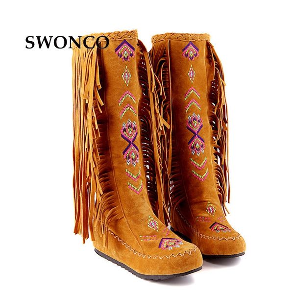 swonco women's high boots 2018 spring autumn pu leather tassel ladies boot women boots long knee-high boot woman shoes plus size, Black
swonco women's high boots 2018 spring autumn pu leather tassel ladies boot women boots long knee-high boot woman shoes plus size, Black