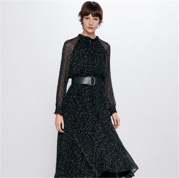 2020 spring new ladies dress fashion with belt midi dress boho women's long sleeve stand collar party gift wholesale, Black;gray
2020 spring new ladies dress fashion with belt midi dress boho women's long sleeve stand collar party gift wholesale, Black;gray