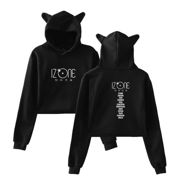 izone cat ear hoodies sweatshirt high street fashion women kawaii cool casual navel sweatshirts kpop streetwear hooded, Black
izone cat ear hoodies sweatshirt high street fashion women kawaii cool casual navel sweatshirts kpop streetwear hooded, Black