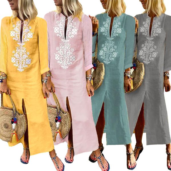 2020 new women's dress europe and america autumn and winter mid-length cotton and linen dress autumn, Black;gray
2020 new women's dress europe and america autumn and winter mid-length cotton and linen dress autumn, Black;gray