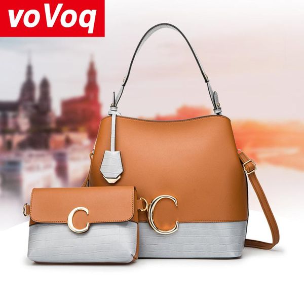 vovoq hot new 2 шт / наборы женщины кожаные сумки на ремне сумки женщина большой емкости повседневная сумка ковша кошельки сумка
vovoq hot new 2 шт / наборы женщины кожаные сумки на ремне сумки женщина большой емкости повседневная сумка ковша кошельки сумка