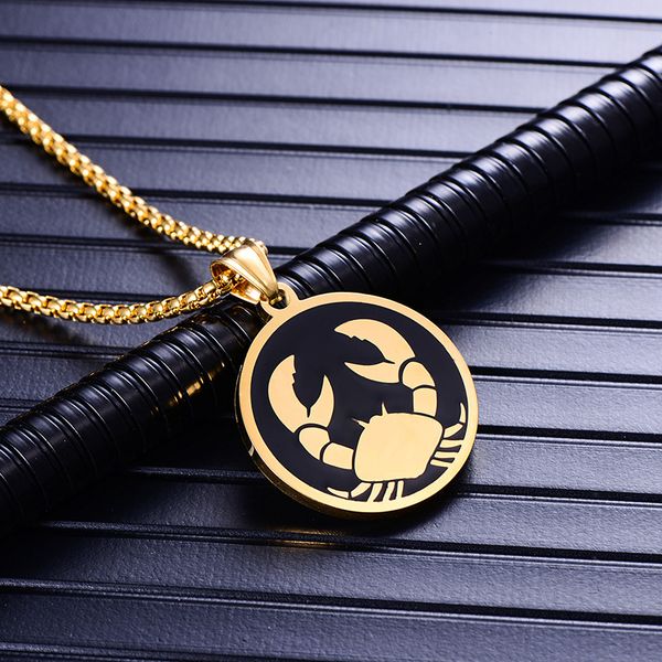 oulai777 cancer 12 constellation necklace mens scorpio birthday gift stainless steel necklace pendants fashion jewelry for neck, Silver
oulai777 cancer 12 constellation necklace mens scorpio birthday gift stainless steel necklace pendants fashion jewelry for neck, Silver