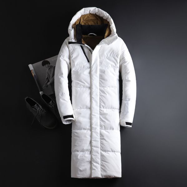 2019 new winter men's down jacket fashion jackets male x-long outerwear brand clothign white coat men parkas 3xl, Black
2019 new winter men's down jacket fashion jackets male x-long outerwear brand clothign white coat men parkas 3xl, Black
