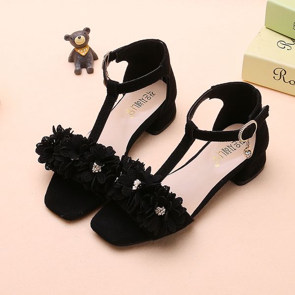 kids girls summer party sandals big children girl flowers princess low heel sandals casual student sc187, Black;red
kids girls summer party sandals big children girl flowers princess low heel sandals casual student sc187, Black;red