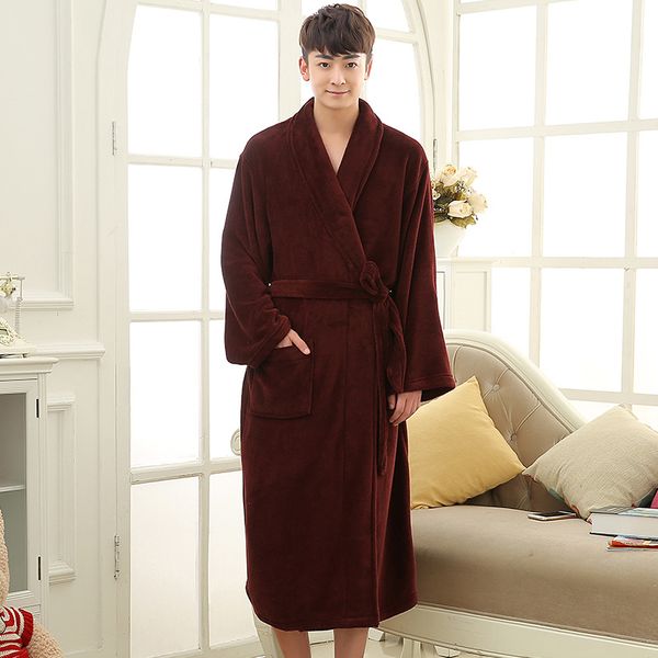 winter plaid plus size long flannel bathrobe man warm bath robe cozy kimono robes dressing gown men sleepwear, Black;brown
winter plaid plus size long flannel bathrobe man warm bath robe cozy kimono robes dressing gown men sleepwear, Black;brown