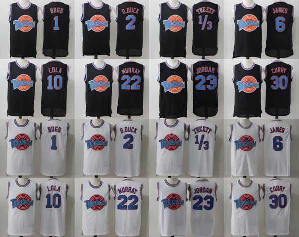 Space Jam Jersey Movie Tune Squad Looney Daffy Duck Bill Murray Lola Bugs Bunny TAZ Tweety Michael LeBron James Basketball Curry Black White
Space Jam Jersey Movie Tune Squad Looney Daffy Duck Bill Murray Lola Bugs Bunny TAZ Tweety Michael LeBron James Basketball Curry Black White