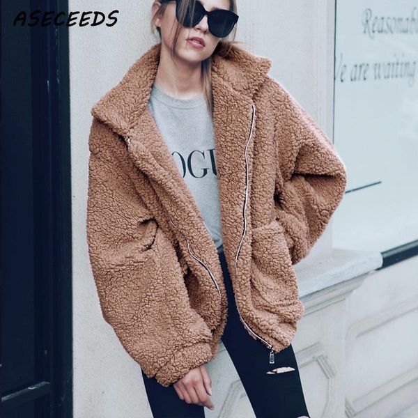 fashion lamb wool faux fur coat jacket coat women autumn winter warm thick teddy female casual overcoat oversize outerwear, Black;brown
fashion lamb wool faux fur coat jacket coat women autumn winter warm thick teddy female casual overcoat oversize outerwear, Black;brown
