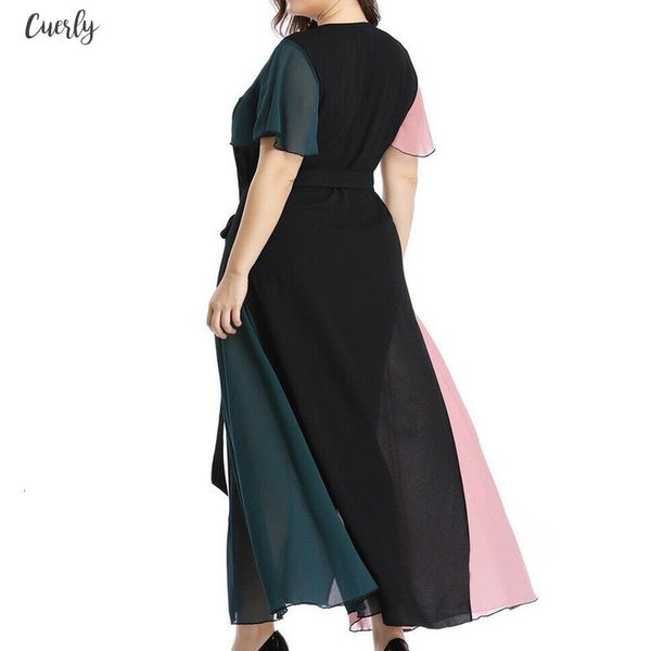womens summer fashion large size chiffon v neck lace short sleeved dress casual dress woman summer dresses long casual, Black;gray
womens summer fashion large size chiffon v neck lace short sleeved dress casual dress woman summer dresses long casual, Black;gray