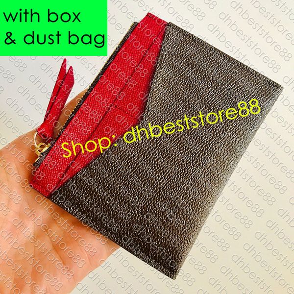 m62257 zipped card holder designer women's zipped cardholder coin purse luxury key wallet bill pouch id case mini pochette accessoires, Brown;gray
m62257 zipped card holder designer women's zipped cardholder coin purse luxury key wallet bill pouch id case mini pochette accessoires, Brown;gray