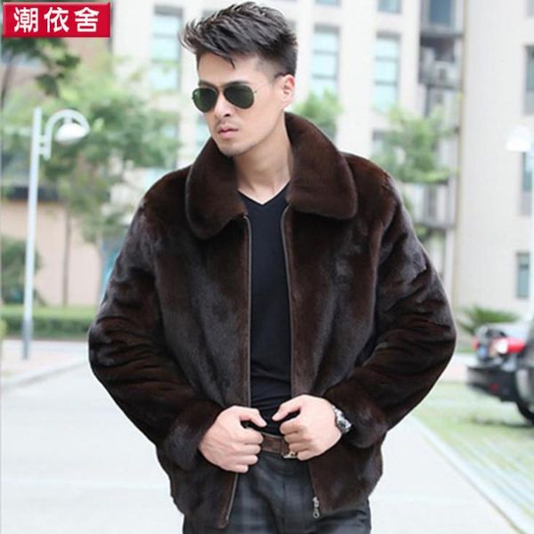 autumn faux mink leather jacket mens winter thicken warm fur leather coat men slim jackets jaqueta de couro fashion black brown
autumn faux mink leather jacket mens winter thicken warm fur leather coat men slim jackets jaqueta de couro fashion black brown