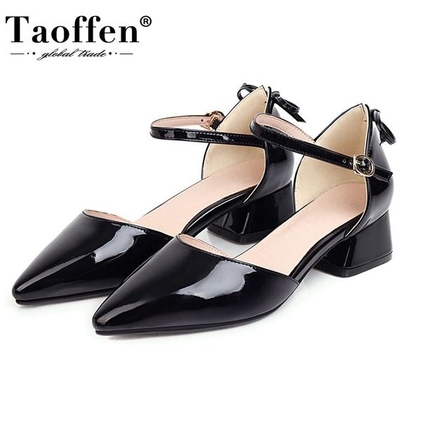 taoffen плюс размер 31-48 кожа женщин сандалии бантика острым носом обувь женщины крышка пятки мягкая пряжка металла вскользь zapatos, Black
taoffen плюс размер 31-48 кожа женщин сандалии бантика острым носом обувь женщины крышка пятки мягкая пряжка металла вскользь zapatos, Black