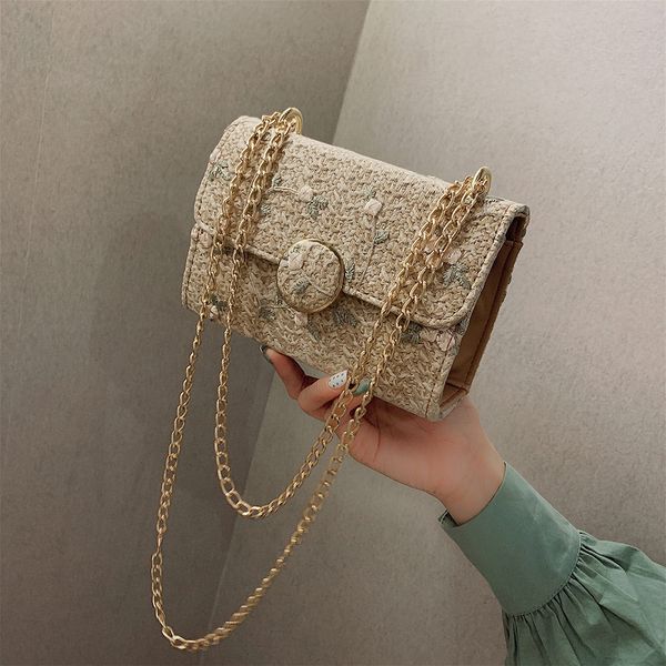 solid straw women's handbag summer wild hasp messenger bag chain fairy bag single shoulder elegant design for ladies #a
solid straw women's handbag summer wild hasp messenger bag chain fairy bag single shoulder elegant design for ladies #a