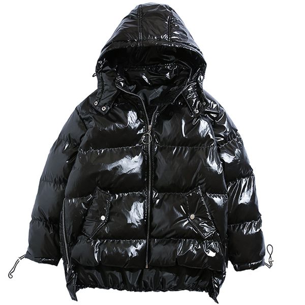 hipster 2018 winter glossy short cotton coat man silver/black loose hooded double zipper down cotton jacket male parka
hipster 2018 winter glossy short cotton coat man silver/black loose hooded double zipper down cotton jacket male parka