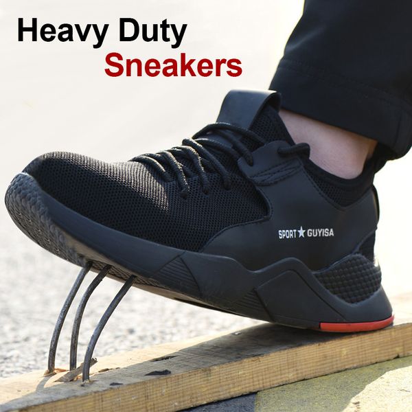 2019 1 pair heavy duty sneaker safety work shoes breathable anti-slip puncture proof for men po66, Black
2019 1 pair heavy duty sneaker safety work shoes breathable anti-slip puncture proof for men po66, Black