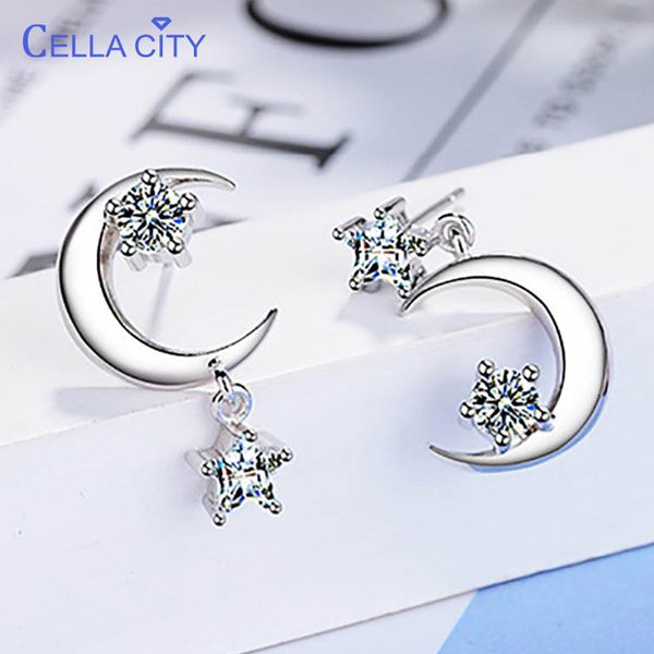 cellacity 925 sterling silver rings for women zircon gemstones star moon shaped jewelry earrings for women wedding party gift, Golden;silver
cellacity 925 sterling silver rings for women zircon gemstones star moon shaped jewelry earrings for women wedding party gift, Golden;silver