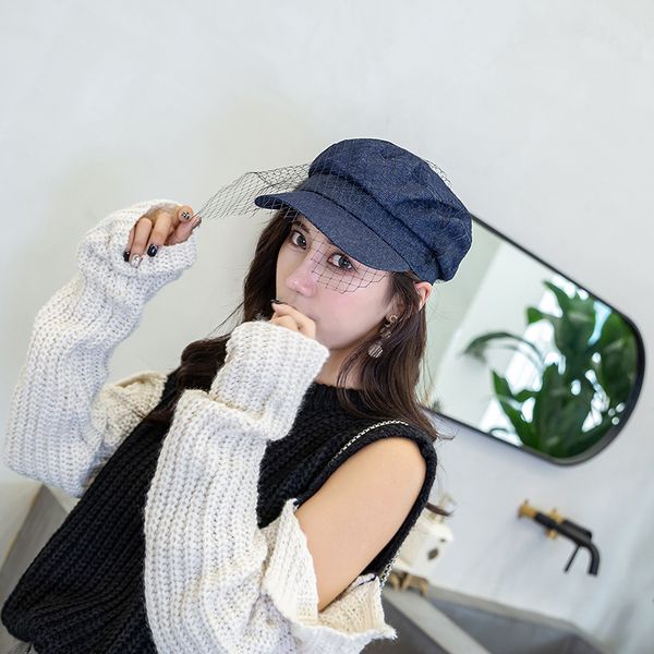 new fashion women ladies denim cap simple solid casual newsboy gatsby caps octagonal baker peaked beret gauze decoration, Blue;gray
new fashion women ladies denim cap simple solid casual newsboy gatsby caps octagonal baker peaked beret gauze decoration, Blue;gray