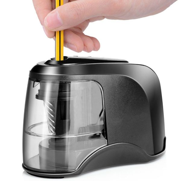 Electric Pencil Sharpener Portable Battery Operated For No. 2 & Colored Pencils