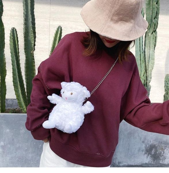2020 new ladies plush bag cute soft sister girl little sheep casual cartoon fashion messenger bag ladies
2020 new ladies plush bag cute soft sister girl little sheep casual cartoon fashion messenger bag ladies